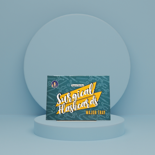 Surgical Instruments Flash Cards - Major Tray