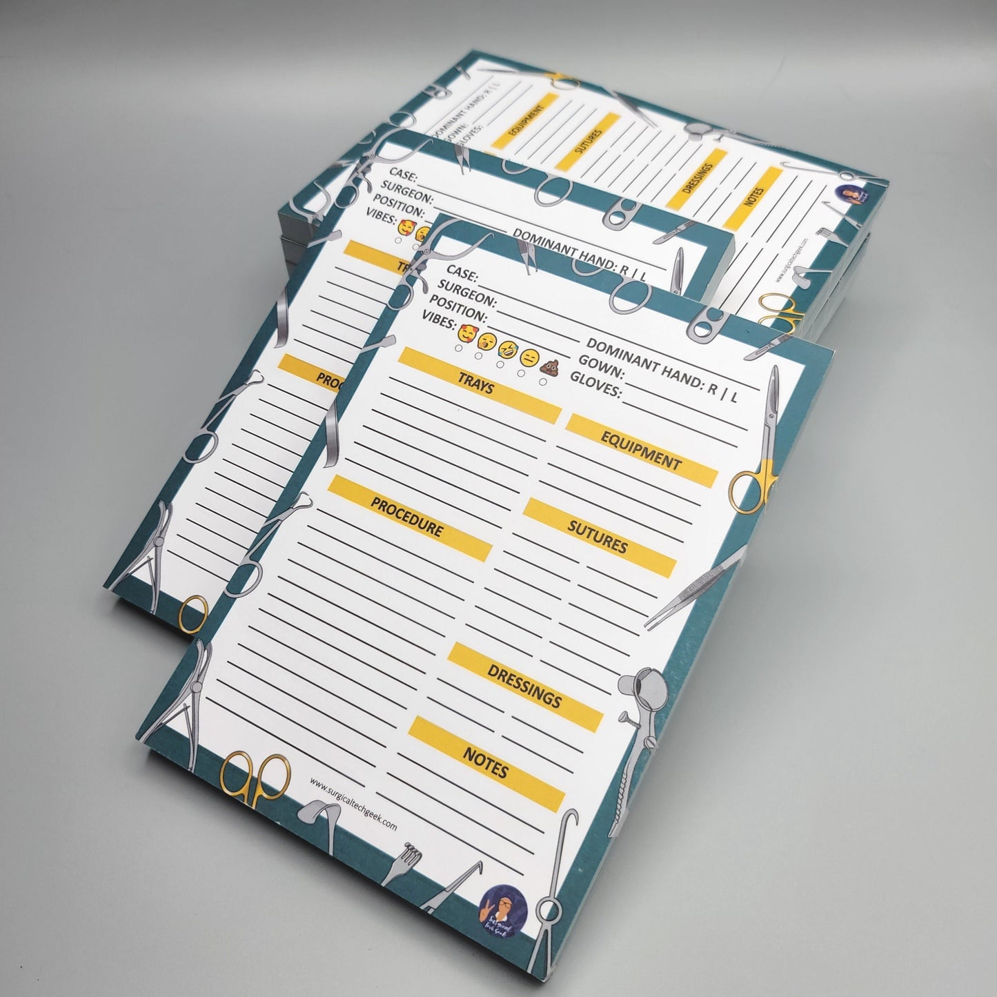 SURGICAL TECH GEEK NOTEPADS