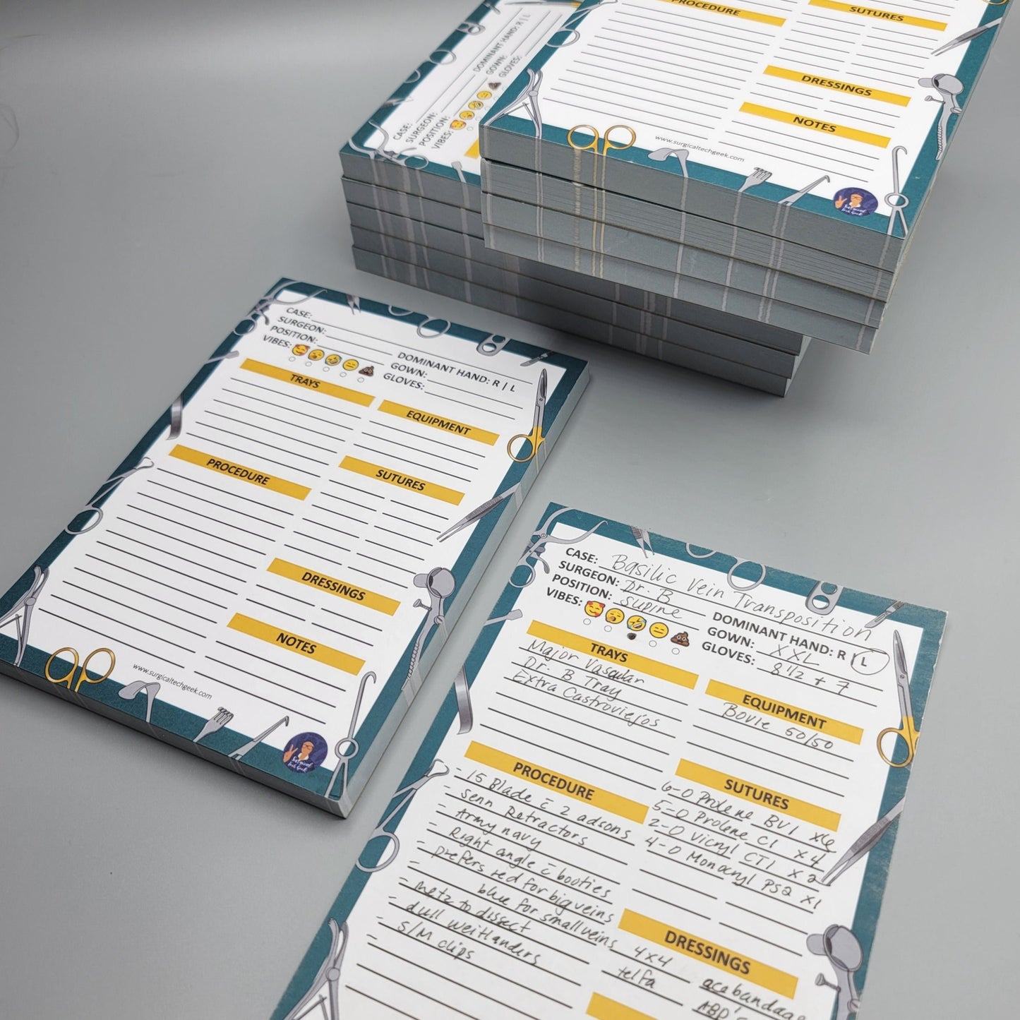 SURGICAL TECH GEEK NOTEPADS