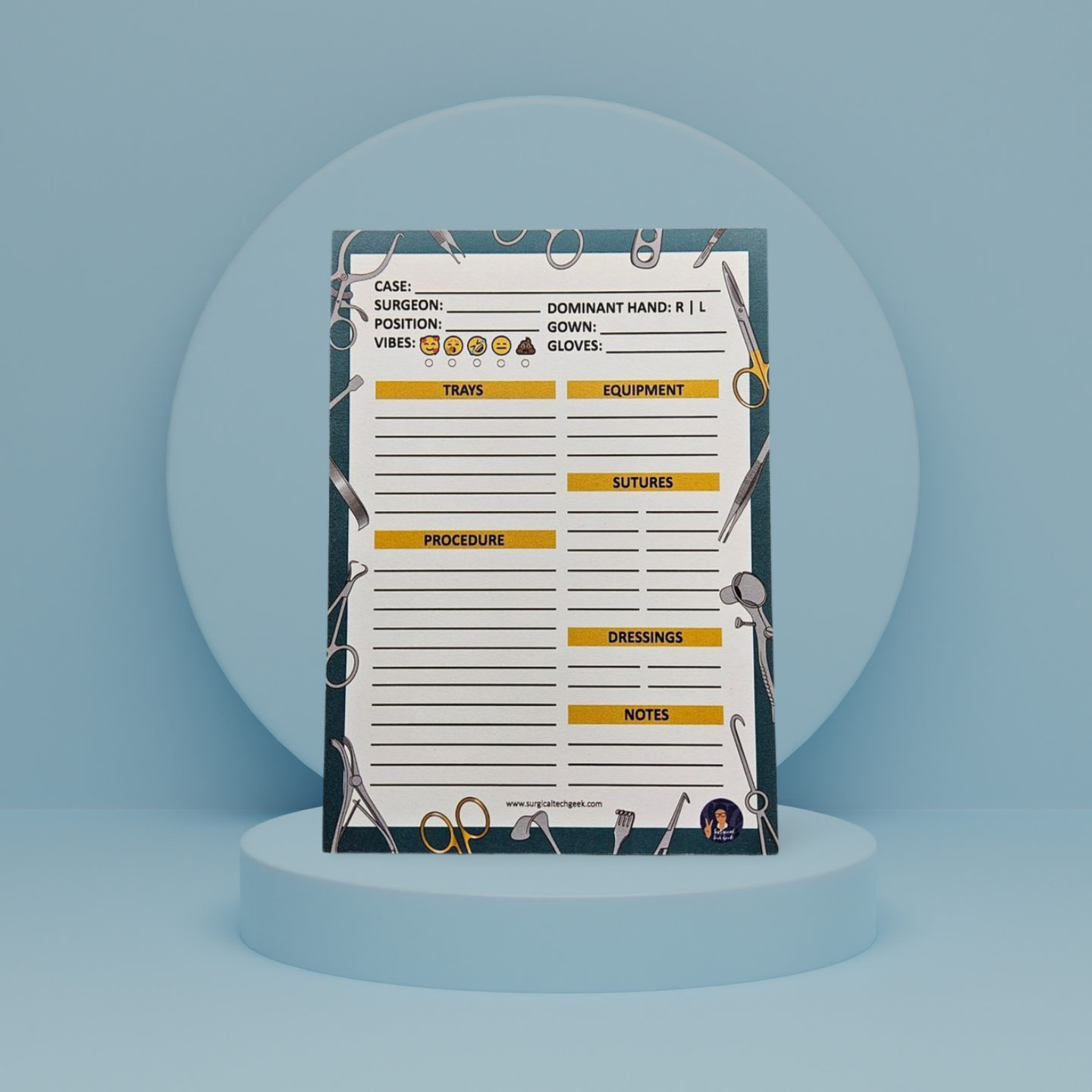 Clinical Surgical Notepad